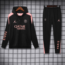 2024-25 PSG Black Hoodie Tracksuit (卫衣套装)