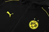 2024-25 Dortmund Black Hoodie Jacket Tracksuit #02