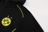 2024-25 Dortmund Black Hoodie Jacket Tracksuit #02