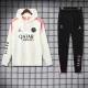 2024-25 PSG White Hoodie Tracksuit (卫衣套装)