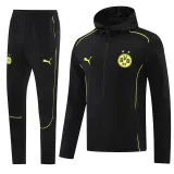 2024-25 Dortmund Black Hoodie Jacket Tracksuit #02