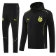 2024-25 Dortmund Black Hoodie Jacket Tracksuit #02