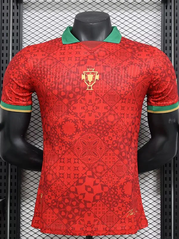 2024-25 Portugal Comma Red Special Edition Player Version Soccer Jersey