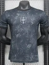 2024-25 Brazil Comma Grey Black Special Edition Player Version Soccer Jersey