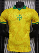 2024-25 Brazil Comma Yellow Special Edition Player Version Soccer Jersey