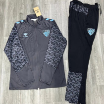 2024-25 Malaga Grey Jacket Tracksuit (Pants Have Pocket)