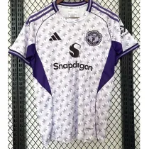 2025-26 Man Utd White Purple Special Edition Fans Soccer Jersey