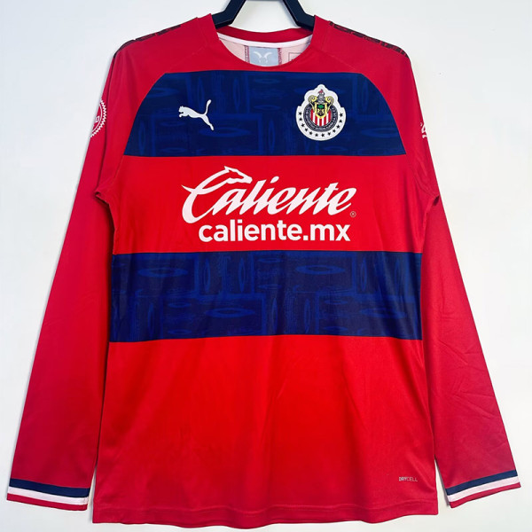 2019-2020 Chivas Guadalajara Home Long Sleeve Retro Soccer Jersey (长袖)