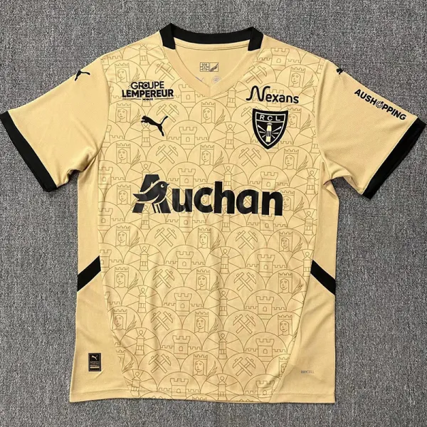2024-25 RC Lens Yellow GoalKeeper Fans Soccer Jersey (全广告)