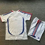 2006 France Away Kids Retro Soccer Jersey