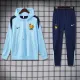 2024-25 France Light blue Hoodie Tracksuit (卫衣套装)