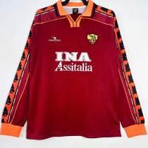 1998-1999 Roma Home Long Sleeve Retro Soccer Jersey (长袖)