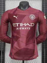 2024-25 Man City Third Long Sleeve Player Version Soccer Jersey (长袖球员)
