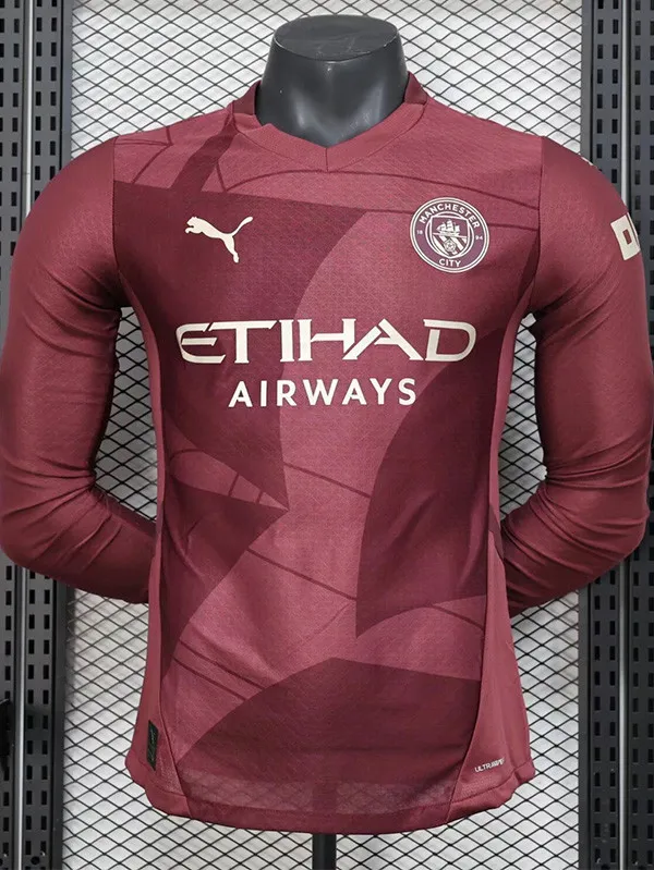 2024-25 Man City Third Long Sleeve Player Version Soccer Jersey (长袖球员)