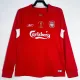 2004-2005 LIV Home Long Sleeve Retro Soccer Jersey (长袖)前带字