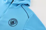 2024-25 Man City Light blue Hoodie Jacket Tracksuit #01