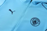 2024-25 Man City Light blue Hoodie Jacket Tracksuit #01