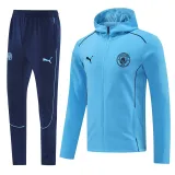 2024-25 Man City Light blue Hoodie Jacket Tracksuit #01