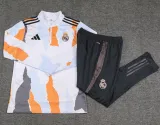 2024-25 RMA White Half Pull Tracksuit (半拉链)(匹印)