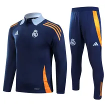 2024-25 RMA Royal blue Half Pull Tracksuit (半拉链)