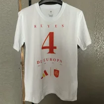 2024-25 Spain White High Quality Casual T-Shirt