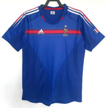 2004 France Home Retro Soccer Jersey