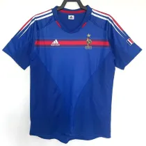 2004 France Home Retro Soccer Jersey