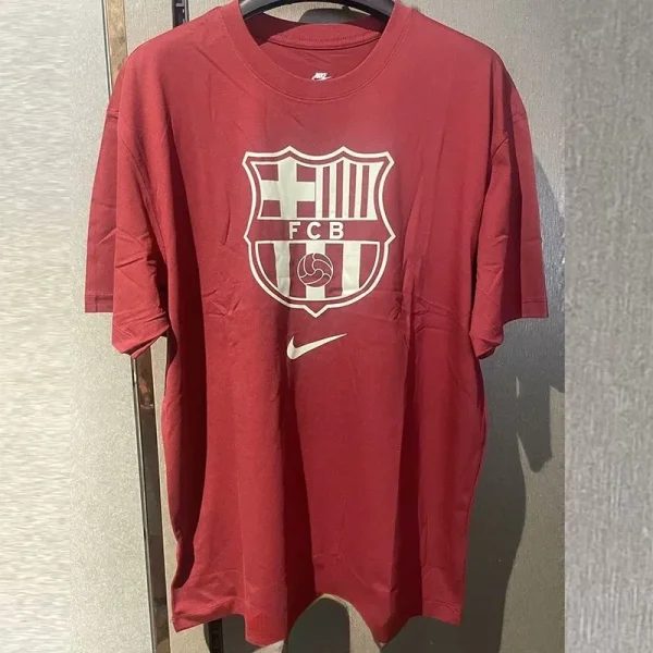 2024-25 BAR Brown Red High Quality Casual T-Shirt