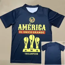 2024-25 Club America Royal Blue Champion Training shirts *背后没图案