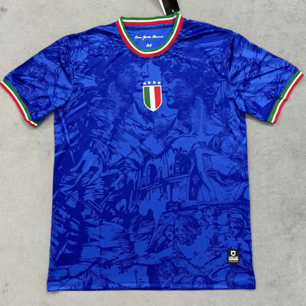 2024-25 Italy Blue Special Edition Fans Soccer Jersey