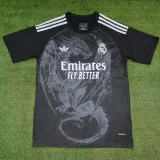 2024-25 RMA Black Special Edition Training Shirts (三叶草白标)