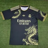 2024-25 RMA Black Special Edition Training Shirts (三叶草金标)