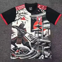 2024-25 Japan Black Special Edition Fans Training Shirts *长刀武士