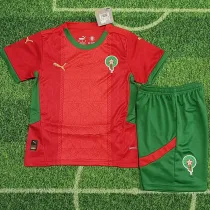 2024-25 Morocco Home Kids Soccer Jersey