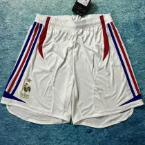 2006 France Away White Retro Shorts Pants
