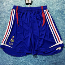 2006 France Home Blue Retro Shorts Pants