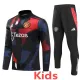 2024-25 Man Utd Blue red Kids Half Pull Tracksuit (童装)(半拉链)