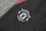 2024-25 Man Utd Blue red Half Pull Tracksuit (半拉链)