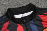 2024-25 Man Utd Blue red Half Pull Tracksuit (半拉链)