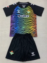 2024-25 Real Betis Black GoalKeeper Kids Soccer Jersey