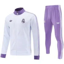 2024-25 RMA White Jacket Tracksuit