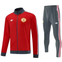 2024-25 Man Utd Red Jacket Tracksuit