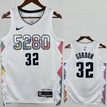 2024-25 Nuggets GORDON #32 White City Edition Top Quality Hot Pressing NBA Jersey