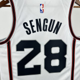2024-25 ROCKETS SENGUN #28 White City Edition Top Quality Hot Pressing NBA Jersey
