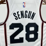 2024-25 ROCKETS SENGUN #28 White City Edition Top Quality Hot Pressing NBA Jersey