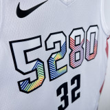 2024-25 Nuggets GORDON #32 White City Edition Top Quality Hot Pressing NBA Jersey
