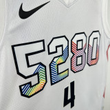 2024-25 Nuggets WESTBROOK #4 White City Edition Top Quality Hot Pressing NBA Jersey