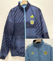 2024-25 Scotland Grey & Light blue Double Sided Windbreaker (双面风衣)