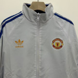 1996-1997 Man Utd Blue & White Retro Double Sided Windbreaker (双面风衣)