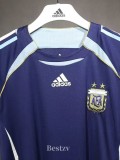 2006 Argentina Away Player Version 球员 Retro Soccer Jersey